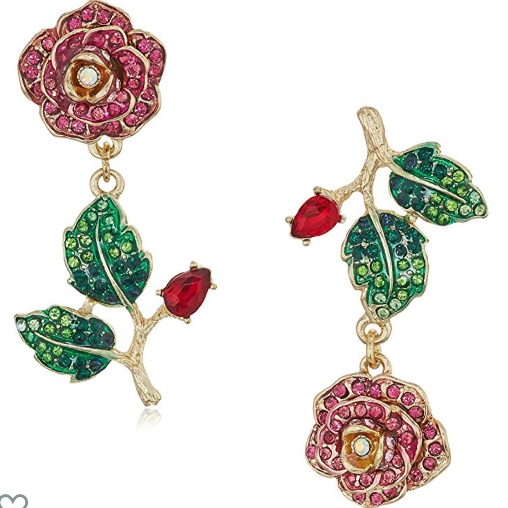 Betsey Johnson | Non-matching Rose Earrings